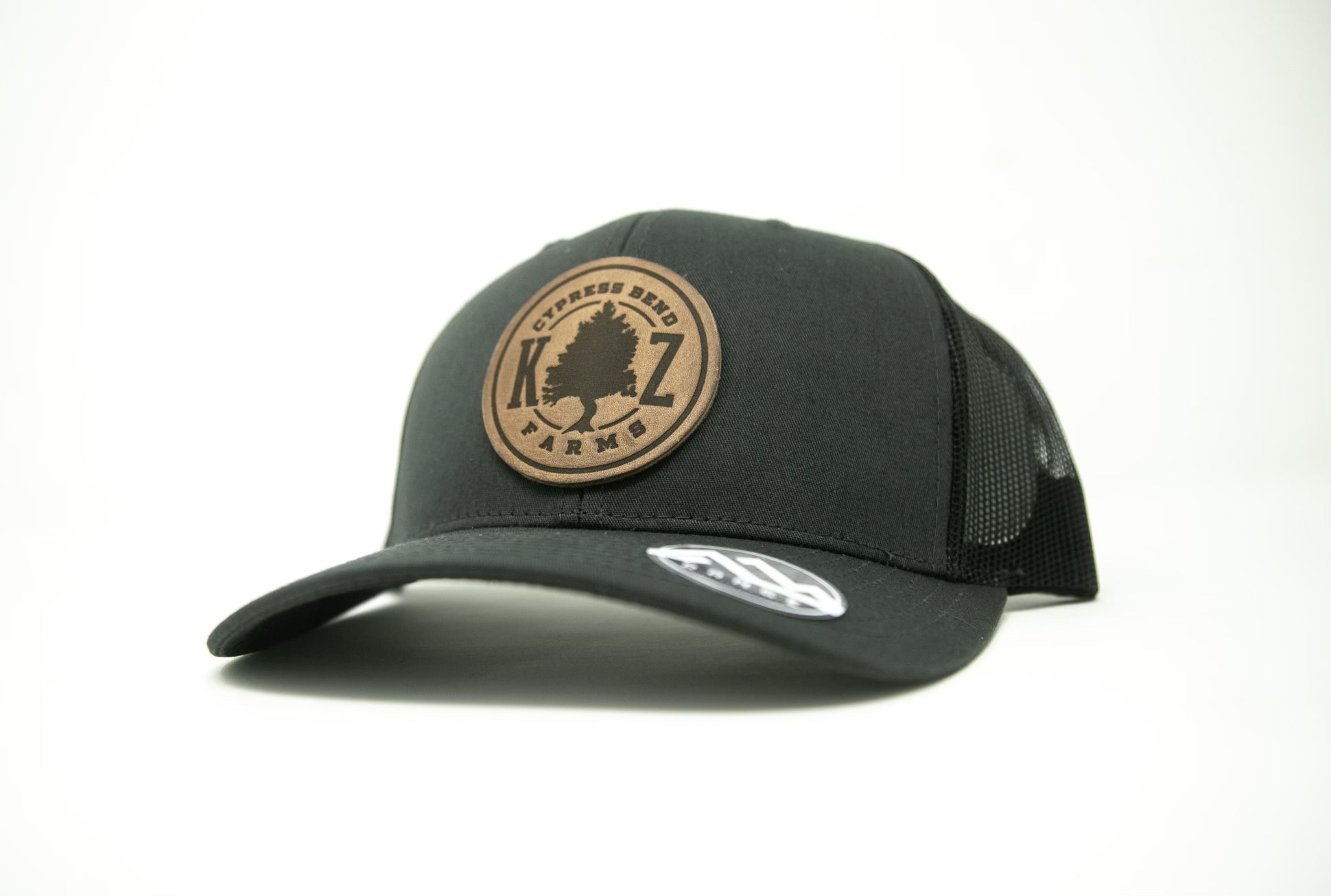 Cypress Bend Leather Patch Snapback - Charcoal