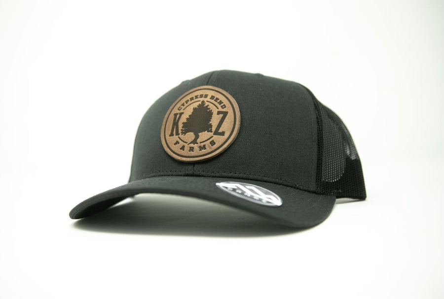 Cypress Bend Leather Patch Snapback - Charcoal