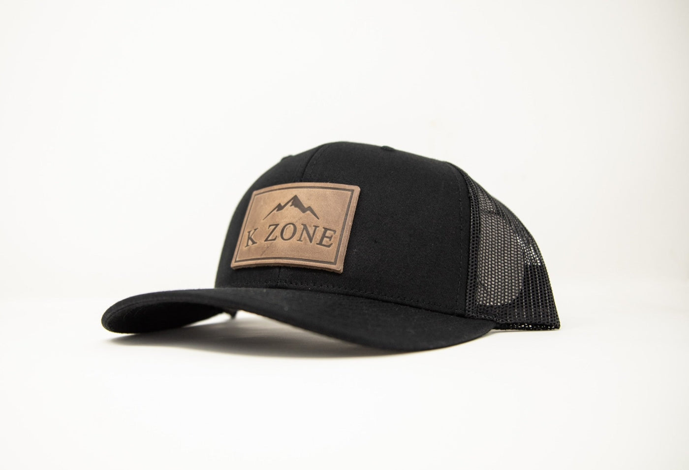 K Zone Leather Patch Cap (Black)