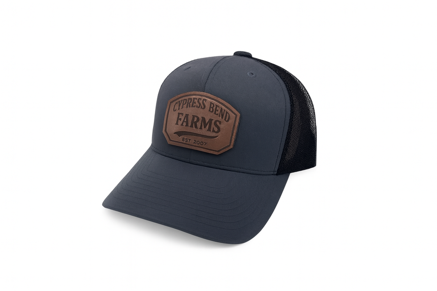 Cypress Bend Retro Patch - Charcoal