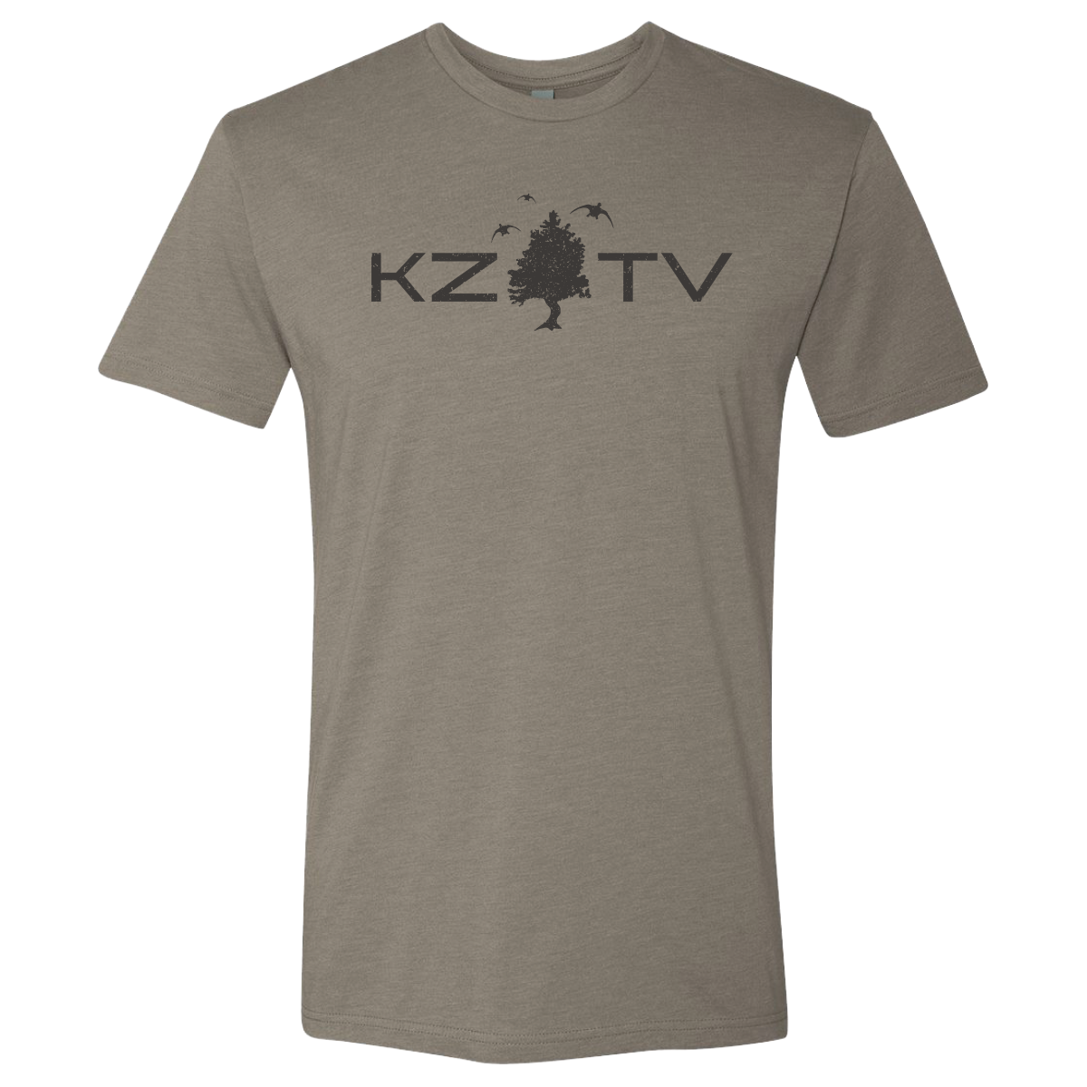 KZTV T Shirt (Light Brown)